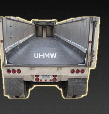 HMW Black Plastic Dump Truck Bed Liners, Poly End Dump Truck Box Liners